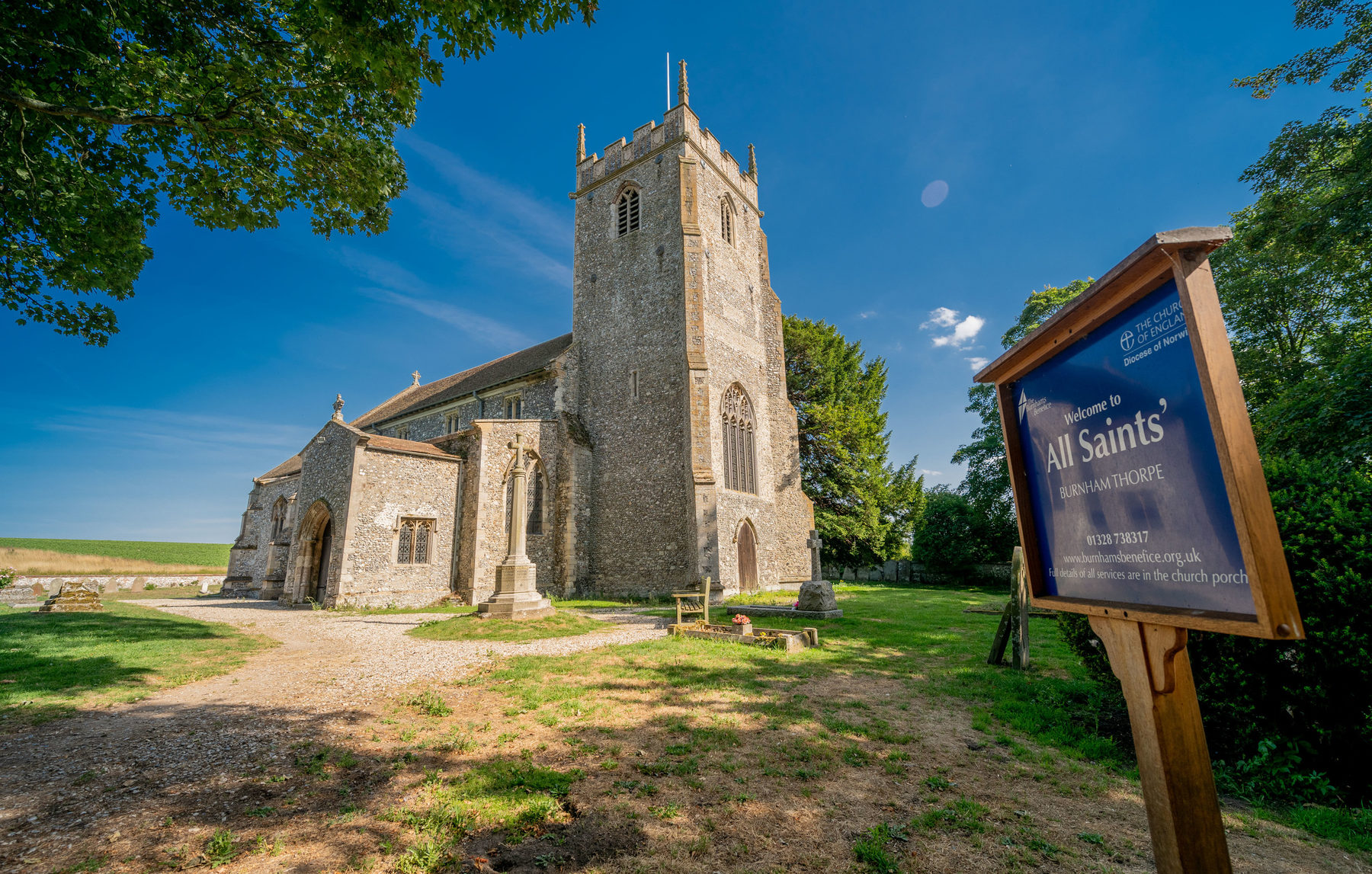Church of All Saints, Burnham Thorpe Explore West Norfolk